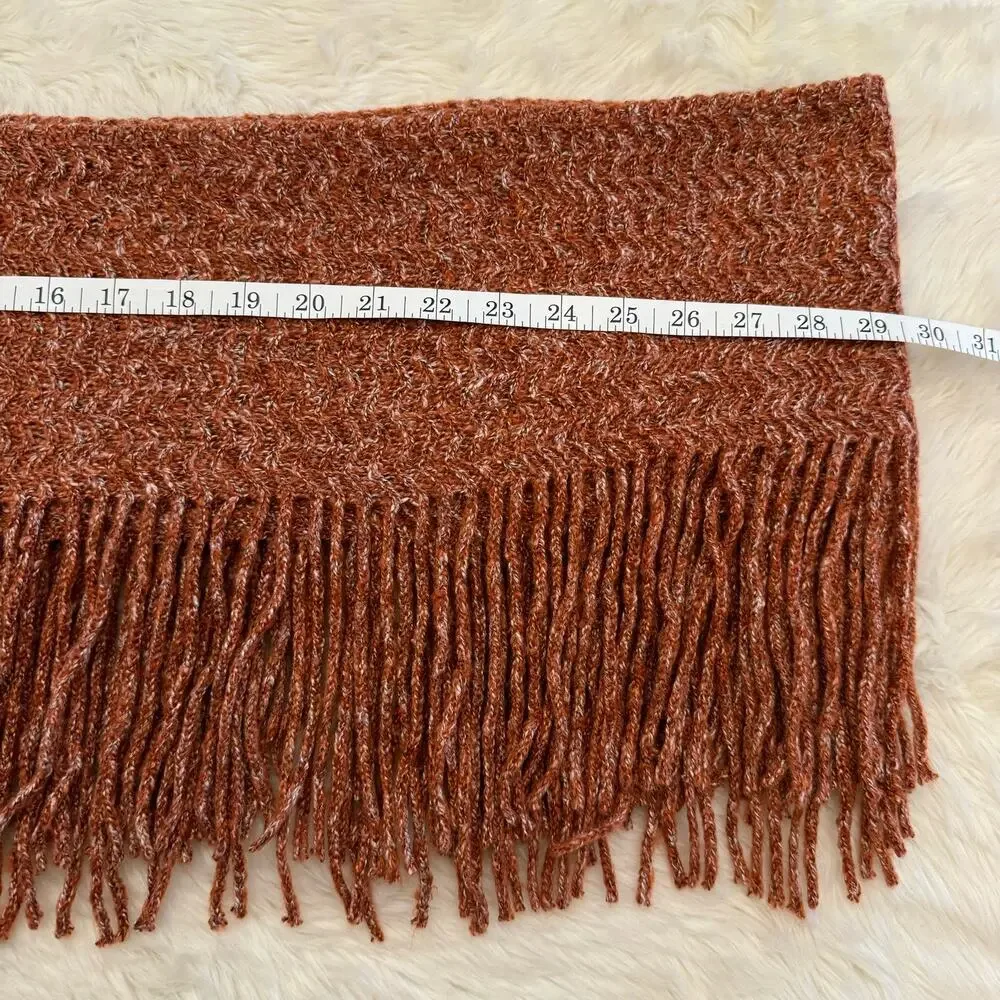 Cozy Marble Fringe Infinity Scarf OS